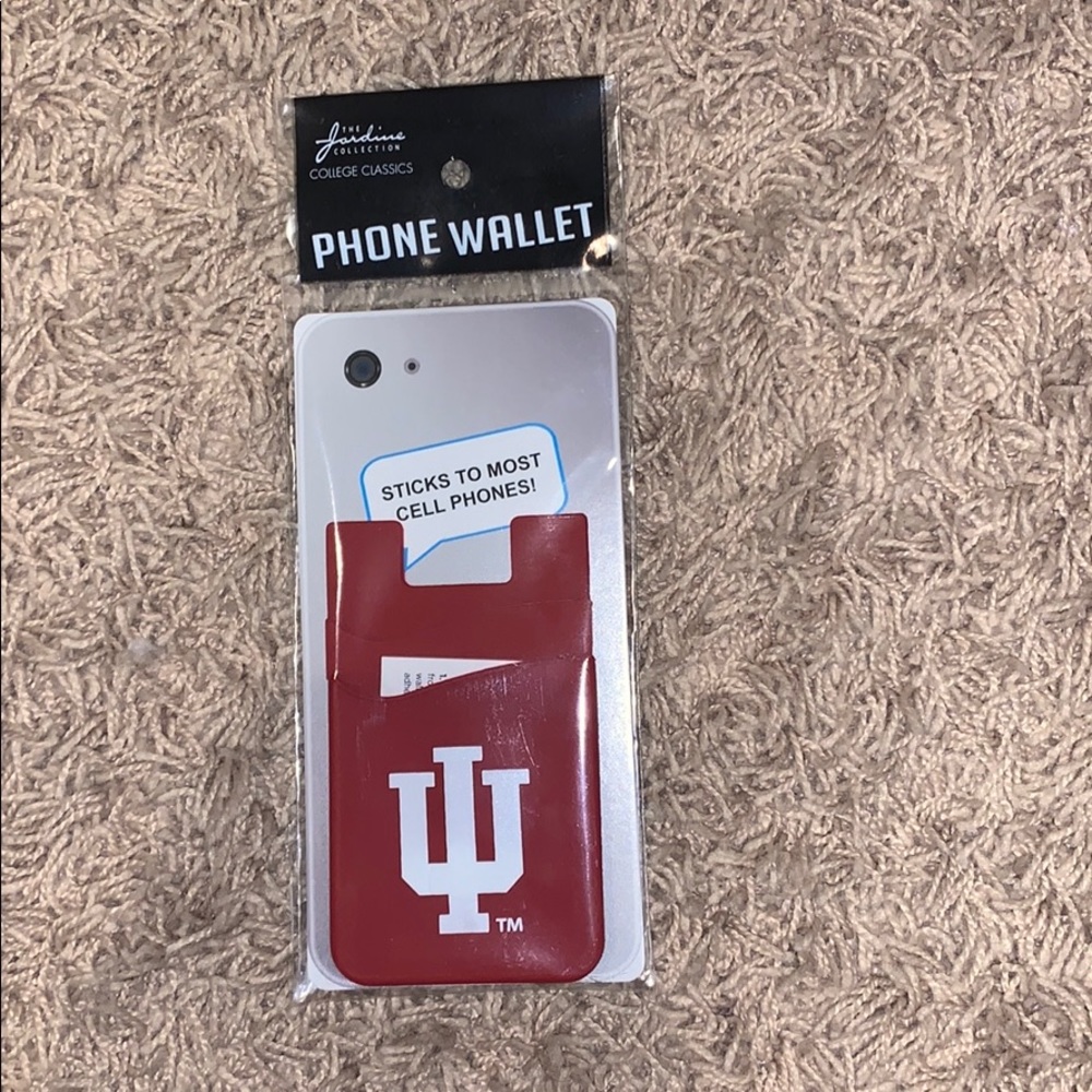 INDIANA HOOSIER BACK OF THE PHONE CARD HOLDER